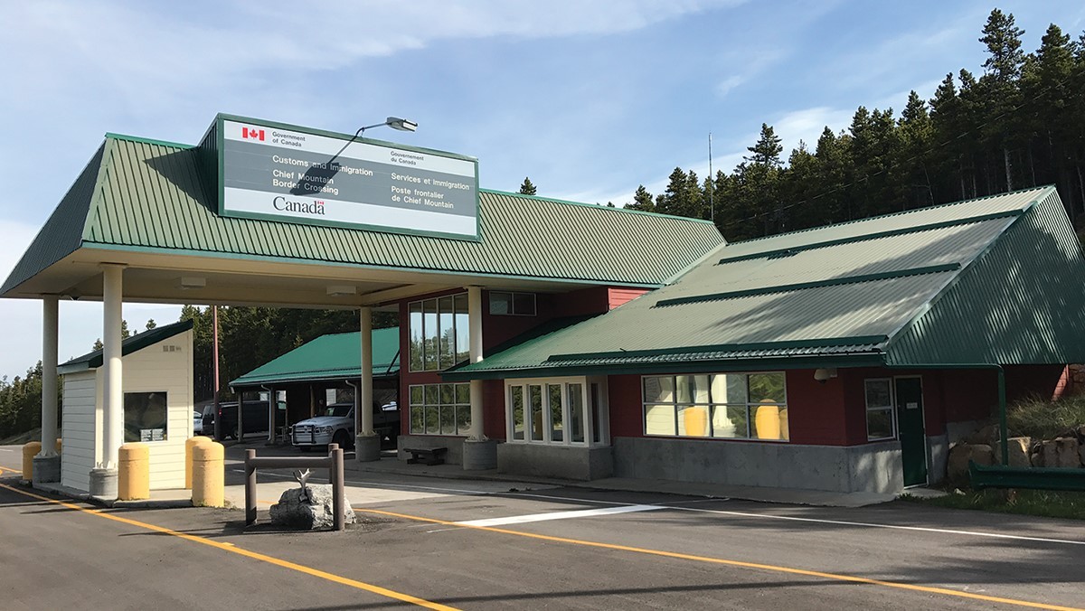 File photo of the Chief Mountain Border Crossing. (Photo: Canada Border Services Agency)