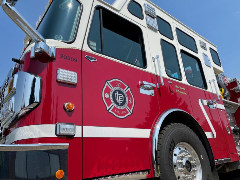 River valley fire sends two people to hospital