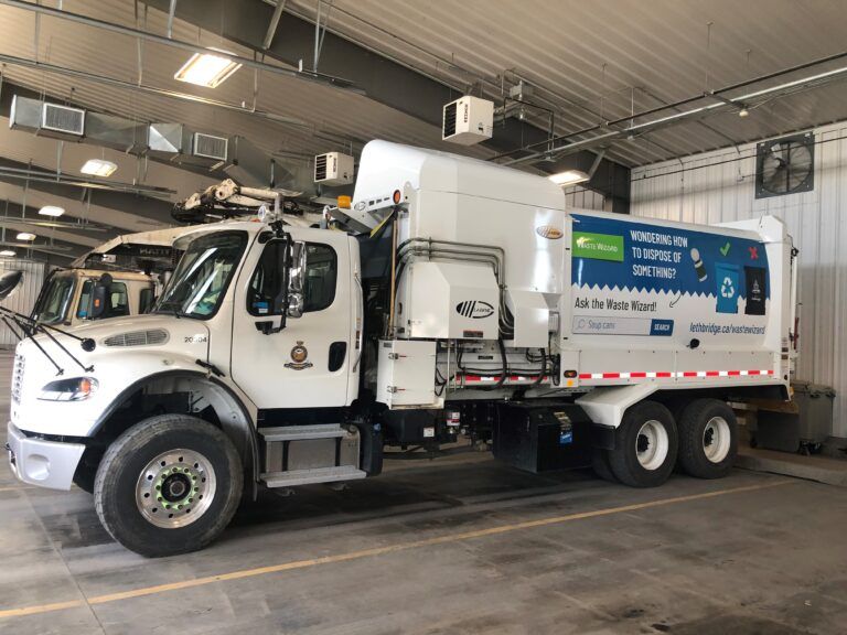 Lethbridge students tasked with naming the new fleet of waste, recycling, organics collection trucks
