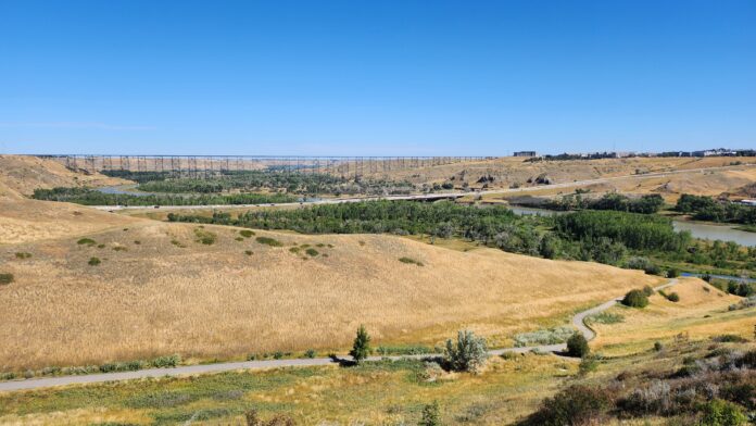 File photo of the Lethbridge river valley, taken from the grounds at the University of Lethbridge on August 29, 2024. (Photo: J. Goulet, My Lethbridge Now)