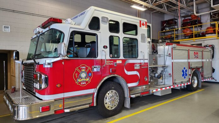 File photo of a Lethbridge Fire & EMS truck at the downtown fire station, September 27, 2024. (Photo: J. Goulet, My Lethbridge Now)