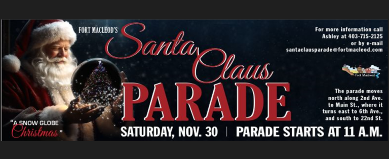 Here comes Santa Claus – Fort Macleod’s annual parade returns this weekend