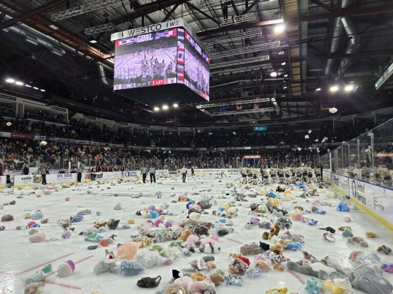 4K+ stuffed animals, 1K+toques collected during Hurricanes’ Toque and Teddy Toss