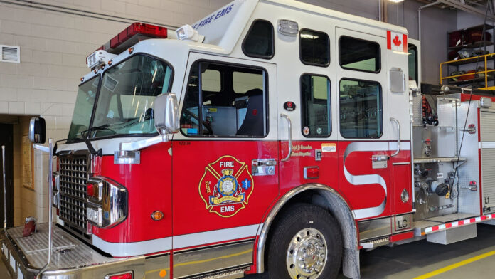 File photo of a Lethbridge Fire & EMS truck at the downtown fire station, September 27, 2024. (Photo: J. Goulet, My Lethbridge Now)