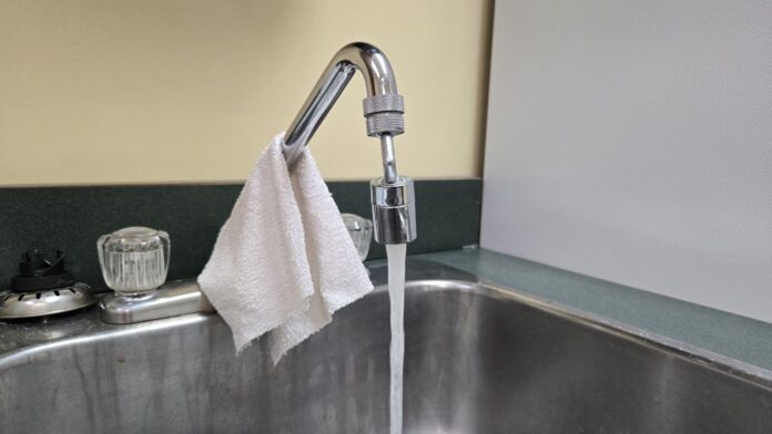 File photo of water running from a tap, February 25, 2025. (Photo: J. Goulet, My Lethbridge Now)