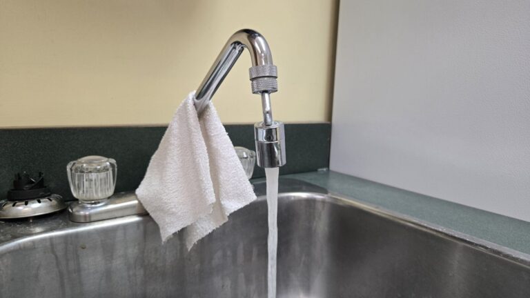 File photo of water running from a tap, February 25, 2025. (Photo: J. Goulet, My Lethbridge Now)