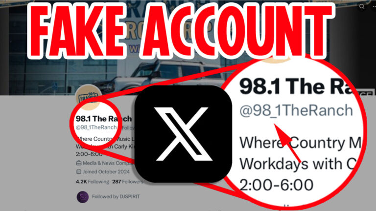 Vista Radio Lethbridge is advising of a fake social media account operating under the 98.1 The Ranch FM name. (Photo: Vista Radio)