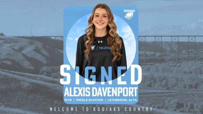 Alexis Davenport has signed with the Lethbridge Polytechnic Kodiaks women's volleyball season for the 2025-26 season. (Photo: Kodiaks Athletics, Lethbridge Polytechnic)