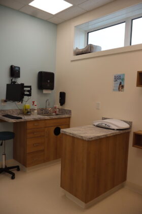 Lethbridge Pet Hospital cat exam room (Photo mylethbridgenow.com staff)