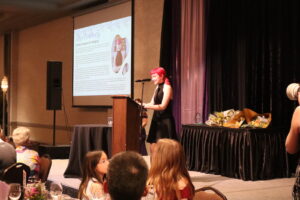 Anna Campmans for the The Young Woman of Promise Award recipient (Photo from mylethbridgenow.com staff)