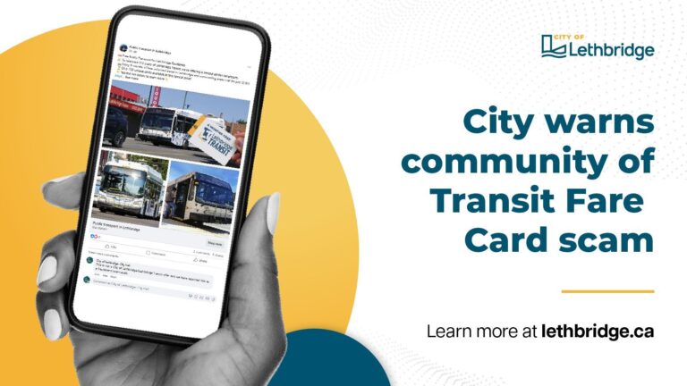 City warns community of Lethbridge Transit Fare Card scam 