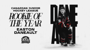 Easton Daneault has won the CJHL Rookie of the Year award. (Photo: Lethbridge Hurricanes, Western Hockey League)