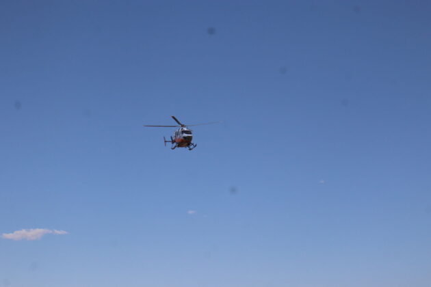 HALO helicopter landing at the 2nd Annual Flight Up the Night event in support of HALO Air Ambulance (Photo mylethbridgenow.com staff)