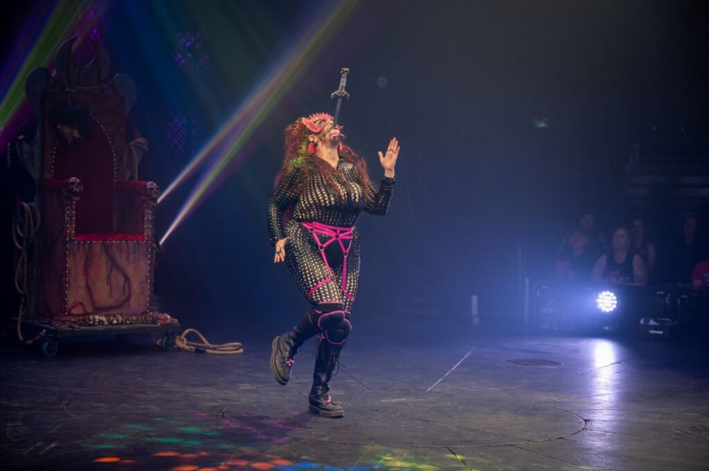 The Amazing Zilla performing with the Paranormal Cirque IV. (Photo: Liv Yeg Adventures)