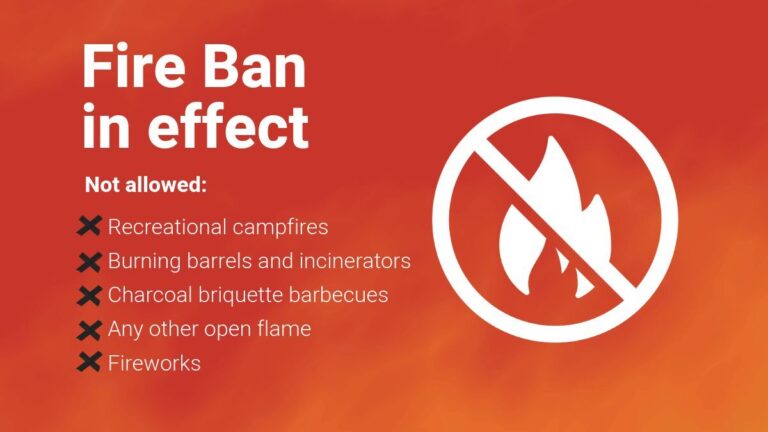Fire Ban in effect for Lethbridge County due to high wildfire risk 