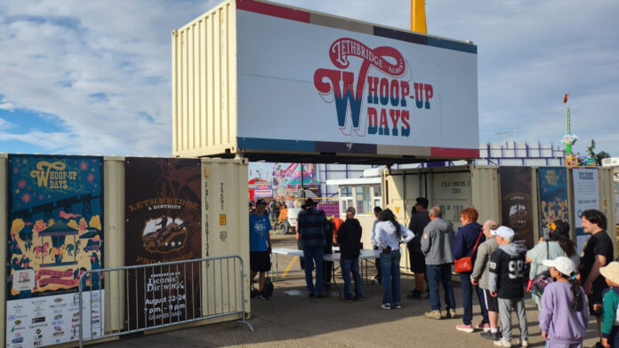 An entrance to Whoop-Up Days, seen at the 2024 festival. (File photo: J. Goulet, My Lethbridge Now)