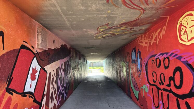 Looking inside the tunnel from the west end. (Photo: J. Goulet, My Lethbridge Now)