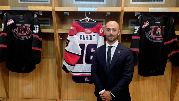 Matt Anholt was announced as the new head coach of the Lethbridge Hurricanes. on June 25, 2025 (Photo: J. Goulet, My Lethbridge Now)