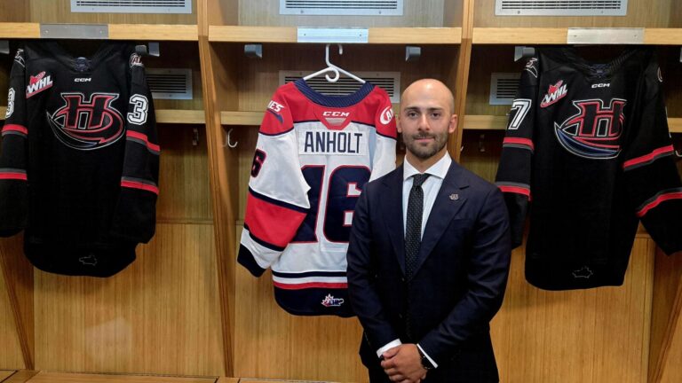 Matt Anholt was announced as the new head coach of the Lethbridge Hurricanes. on June 25, 2025 (Photo: J. Goulet, My Lethbridge Now)