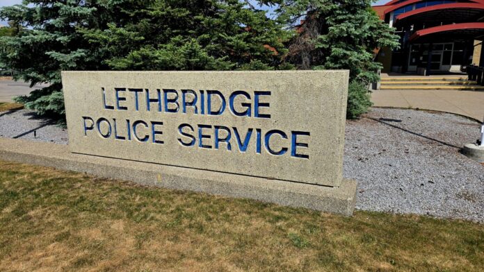 Sign outside the Lethbridge Police Service station, seen on June 3, 2025. (Photo: J. Goulet, My Lethbridge Now)