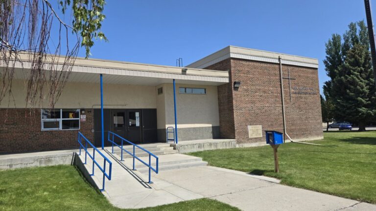Our Lady of the Assumption School in Lethbridge, seen on June 5, 2025. (Photo: J. Goulet, My Lethbridge Now)