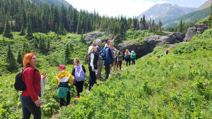 Lethbridge Family Services' Community Connection Program hosts an interpretive nature hike on June 6, 2025 as part of ParticipACTION's Community Challenge. (Photo: Lethbridge Family Services)