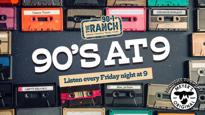 98.1 The Ranch - 90s at 9 feature banner