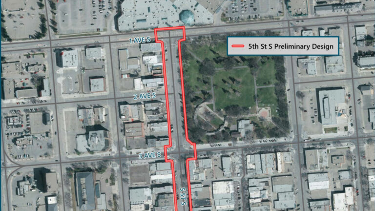 Disruptions along 5 Street South to begin Monday